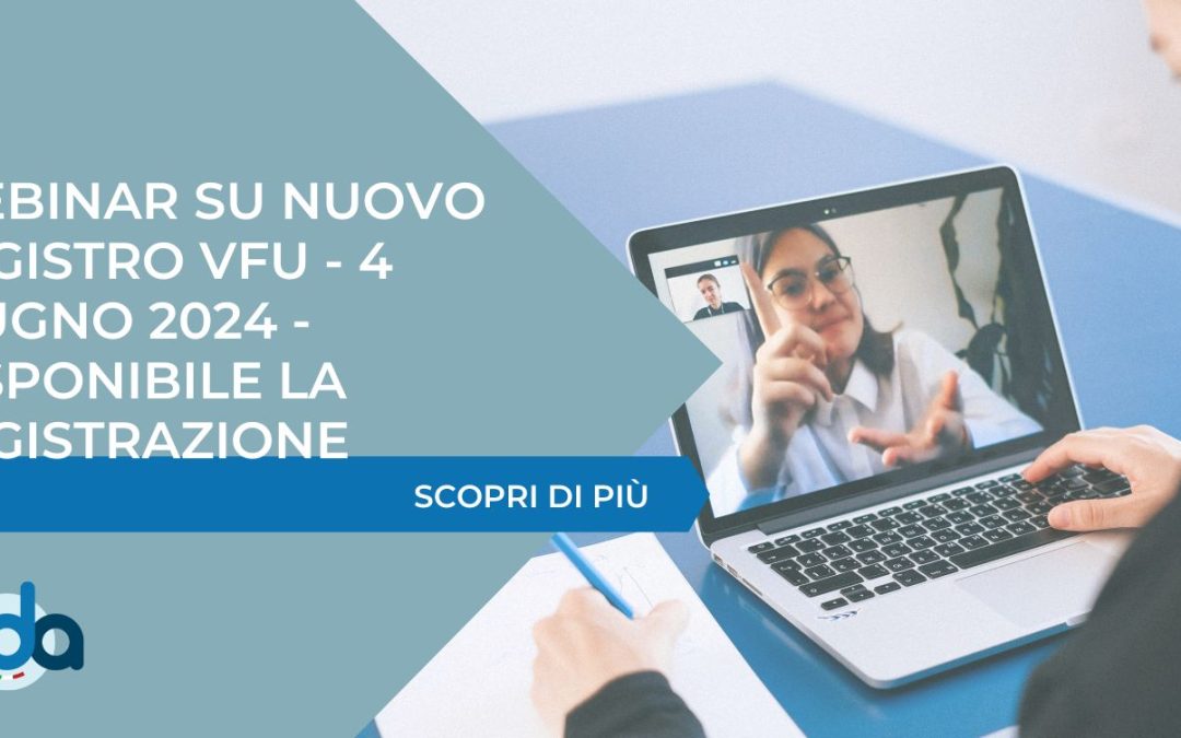 WEBINAR ADA SU REGISTRO TELEMATICO VFU – DISPONIBILE LA REGISTRAZIONE
