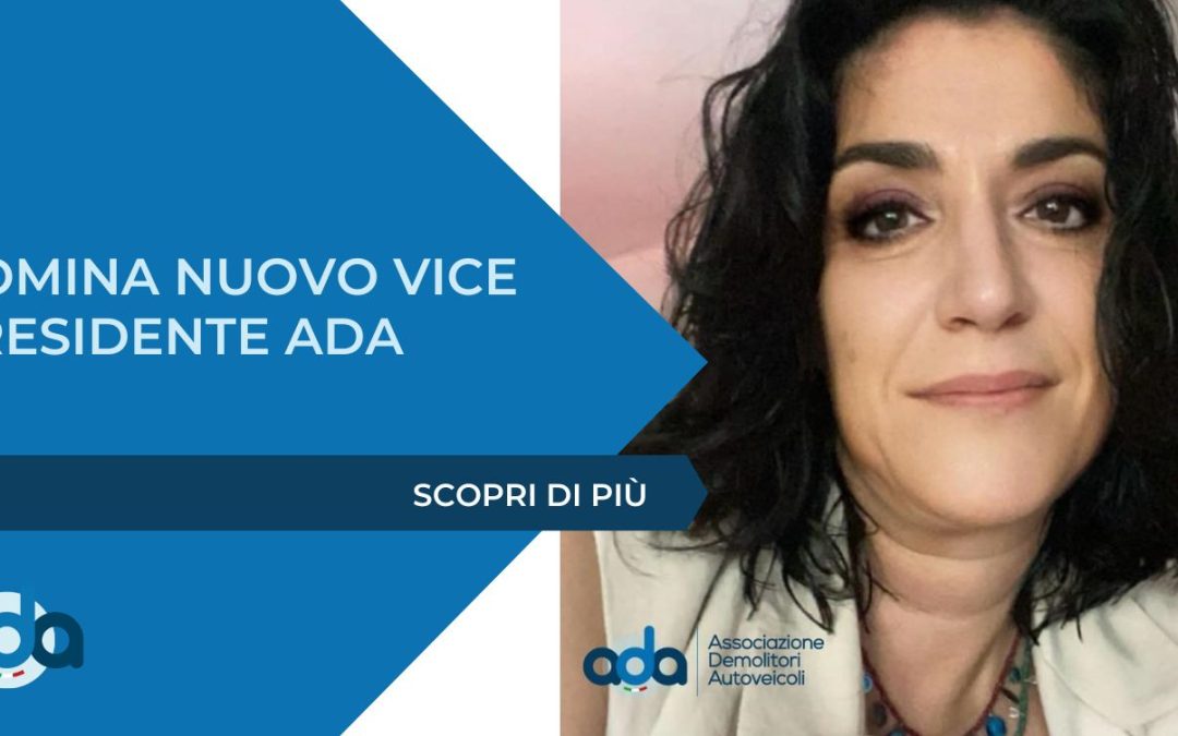 NOMINA NUOVO VICE PRESIDENTE ADA