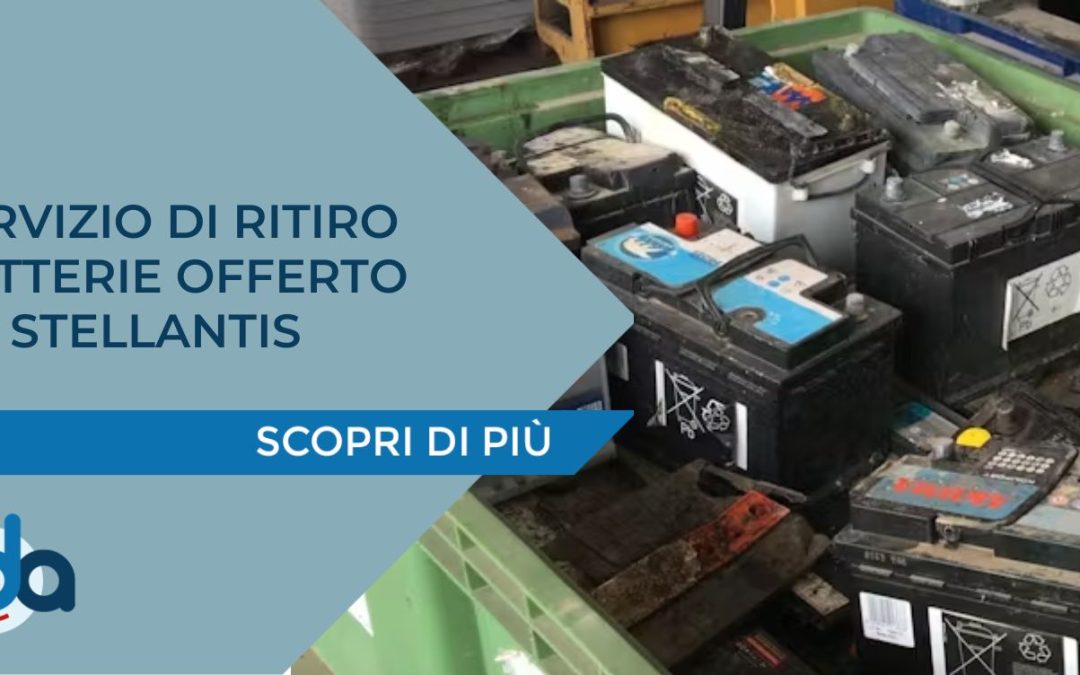 Servizio di ritiro batterie al litio offerto da Stellantis