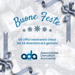 BUONE FESTE AI NOSTRI ASSOCIATI, DAL 24 DICEMBRE AL 6 GENNAIO SAREMO CHIUSI