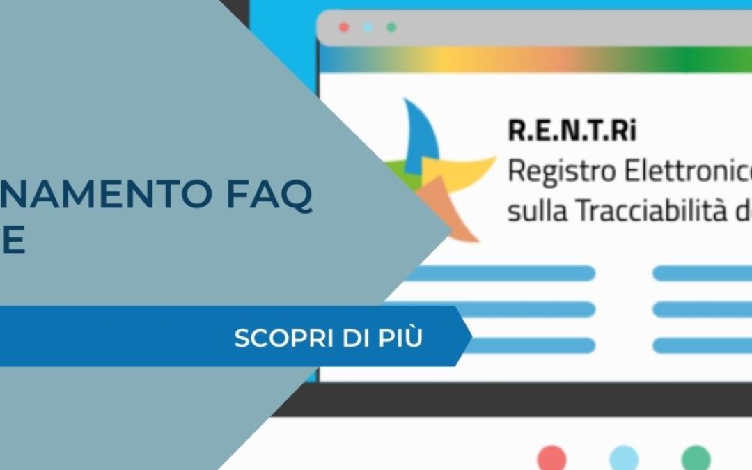 RENTRI – Aggiornamento FAQ portale