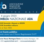 ASSEMBLEA ORDINARIA DEI SOCI ADA: ROMA, 6 GIUGNO 2025