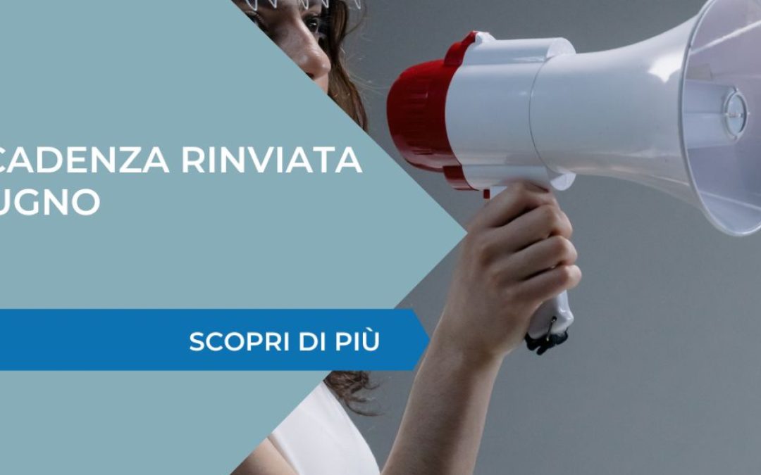 MUD – Scadenza rinviata al 30 giugno