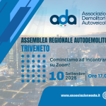 TRIVENETO – ASSEMBLEA REGIONALE AUTODEMOLITORI: ZOOM, 10 SETTEMBRE 2025