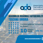TOSCANA UMBRIA – ASSEMBLEA REGIONALE AUTODEMOLITORI: ZOOM, 10 OTTOBRE 2025