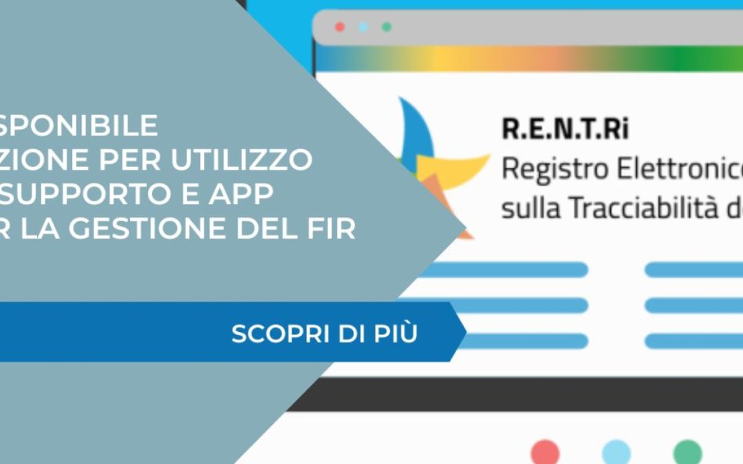 RENTRI – Presentazione per utilizzo servizi di supporto e APP RENTRi per la gestione del FIR digitale