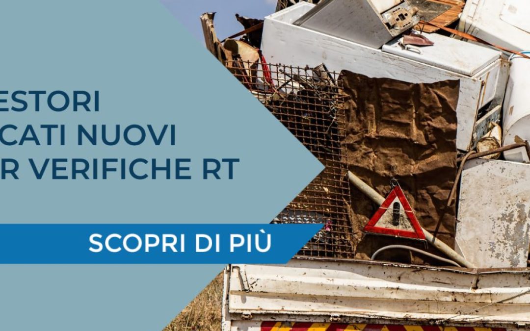 ALBO GESTORI – Pubblicati nuovi quiz per verifiche RT