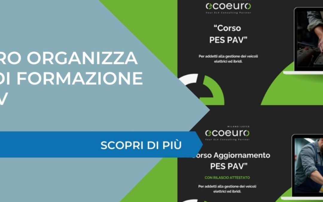 RINVIATO A DATA DA DESTINARSI – ECOEURO organizza corsi di formazione PES PAV