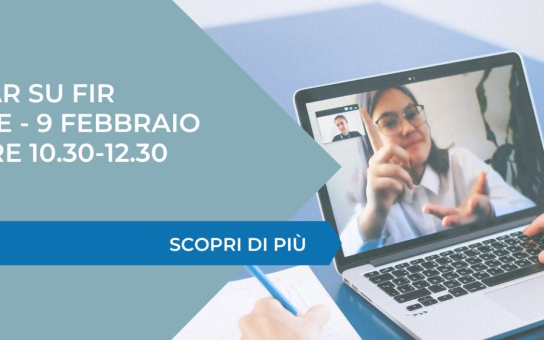 Webinar su FIR digitale – 9 febbraio 2026, ore 10.30-12.30