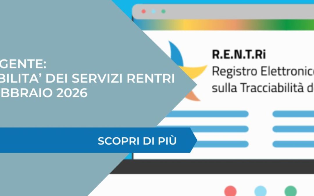 AVVISO URGENTE – Mancanza di disponibilità dei servizi RENTRi: indicazioni operative