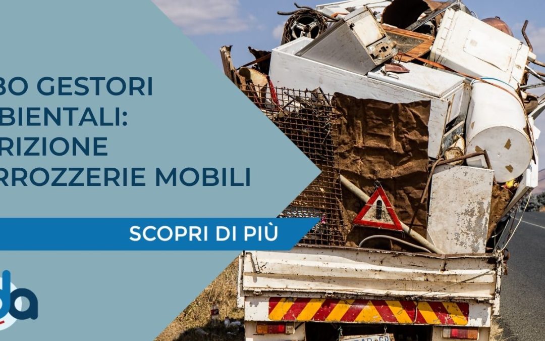 ALBO GESTORI AMBIENTALI: ISCRIZIONE CARROZZERIE MOBILI