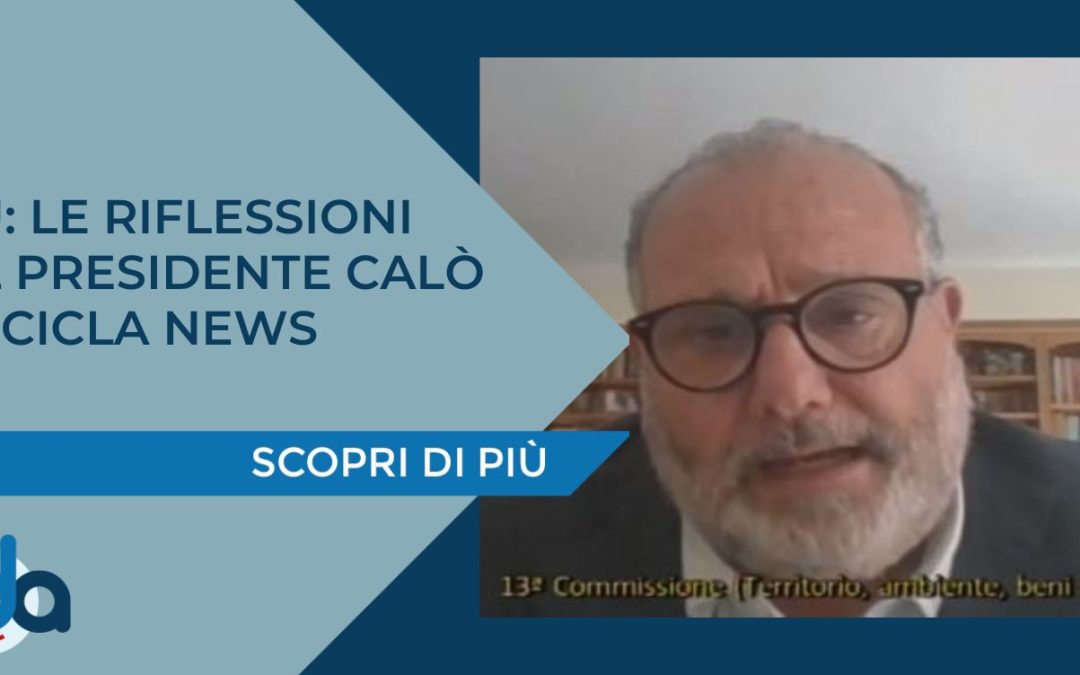 VFU: LE RIFLESSIONI DEL PRESIDENTE CALÒ A RICICLA NEWS