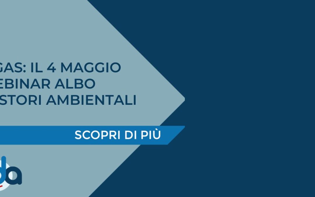 F-GAS: IL 4 MAGGIO WEBINAR ALBO GESTORI AMBIENTALI