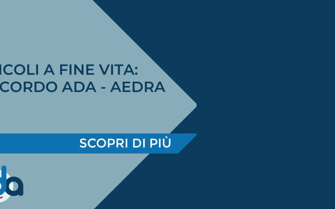 VEICOLI A FINE VITA: ACCORDO ADA – AEDRA