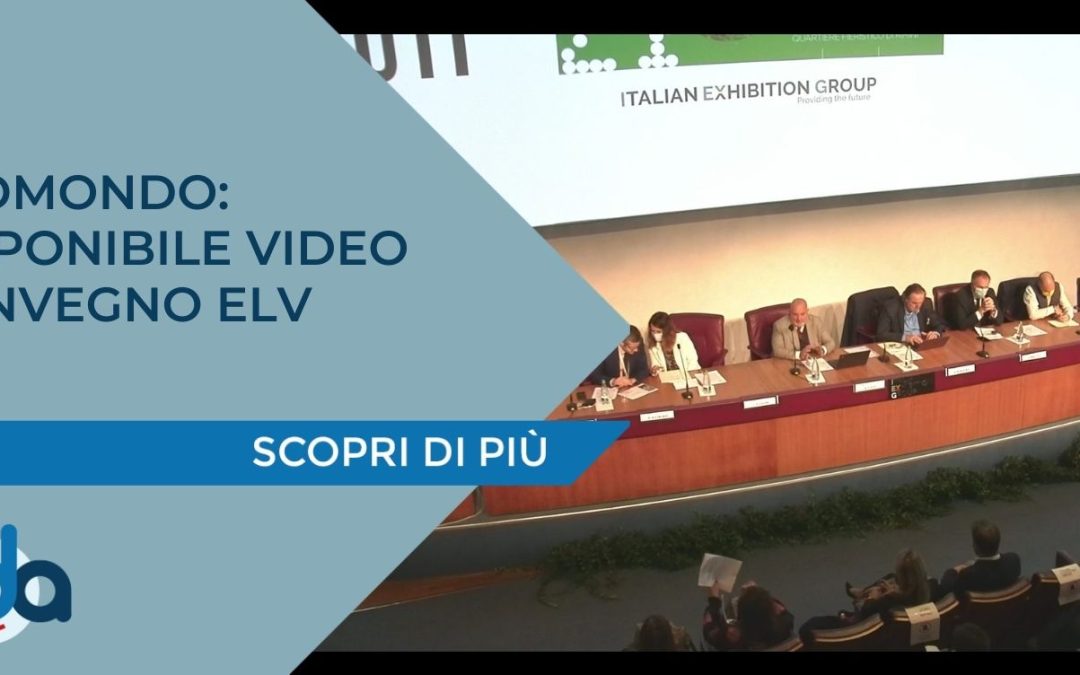 ECOMONDO: DISPONIBILE VIDEO CONVEGNO ELV