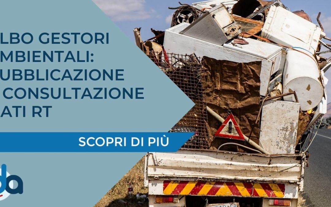 ALBO GESTORI AMBIENTALI: PUBBLICAZIONE E CONSULTAZIONE DATI RT