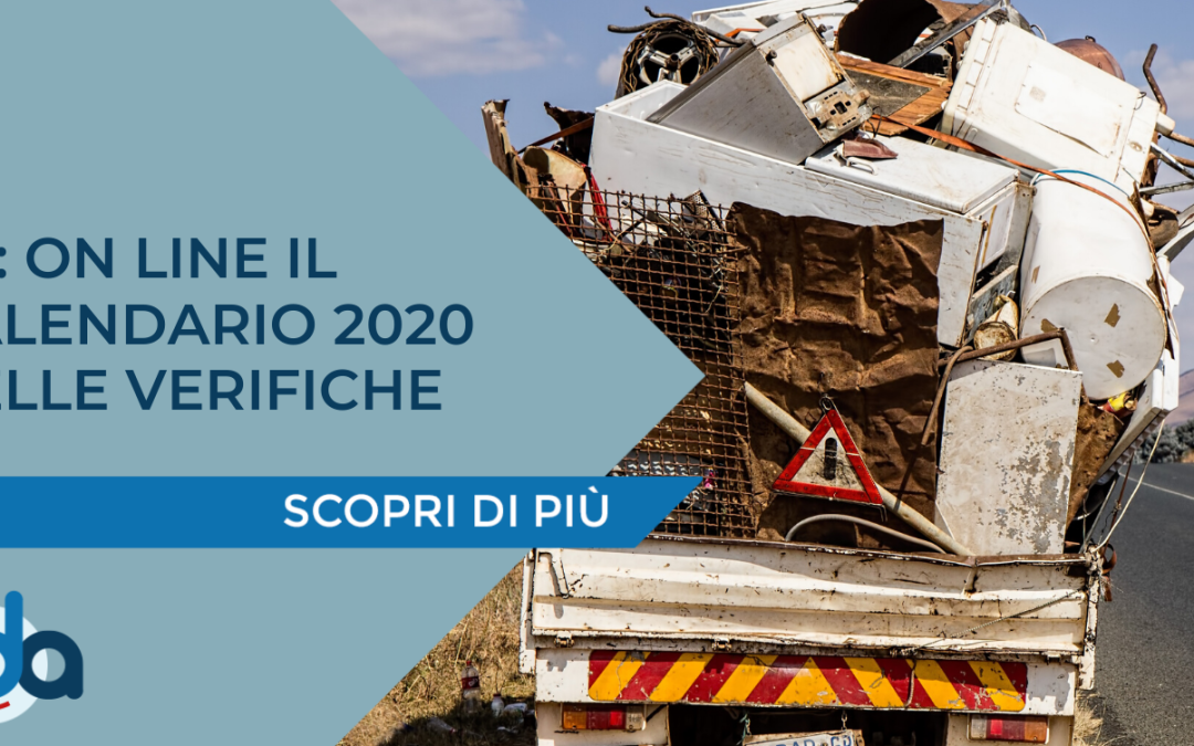 ALBO GESTORI AMBIENTALI – On line il calendario 2020 per le verifiche RT