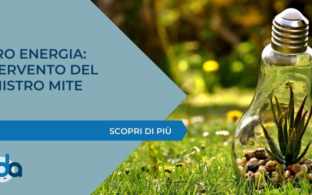 CARO ENERGIA: INTERVENTO DEL MINISTRO MITE