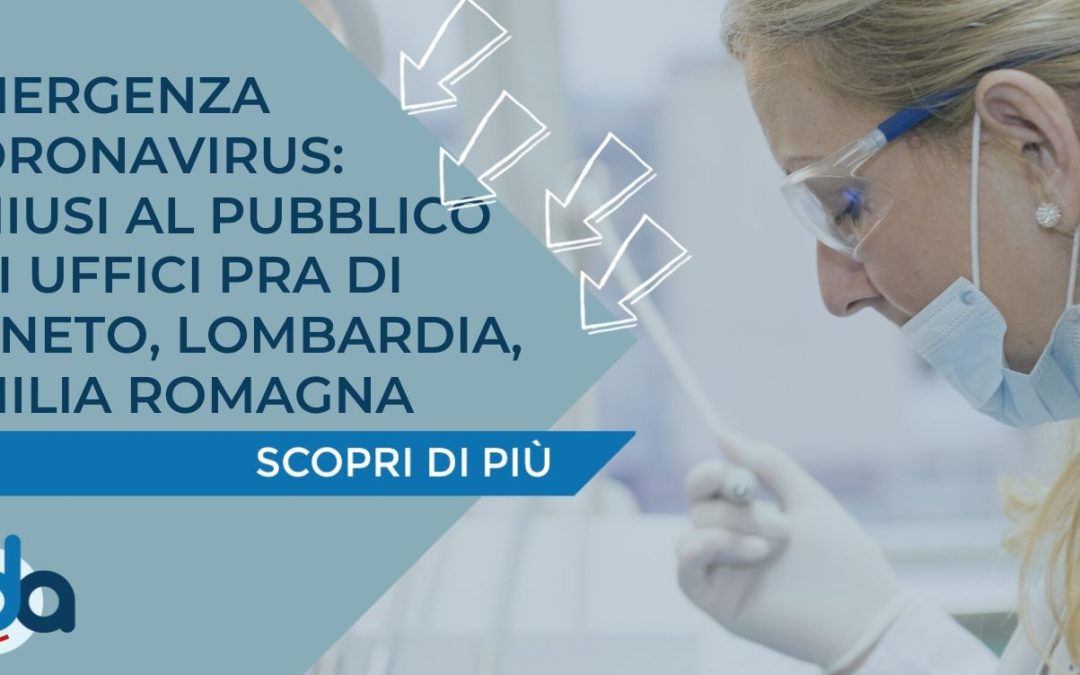 EMERGENZA CORONAVIRUS: L’ACI CHIUDE AL PUBBLICO GLI UFFICI IN EMILIA ROMAGNA, VENETO, LOMBARDIA