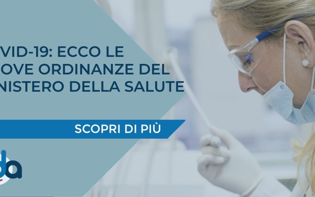 COVID-19: ECCO LE NUOVE ORDINANZE DEL MINISTERO DELLA SALUTE