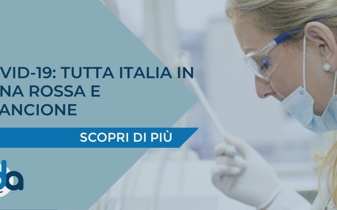 COVID-19: TUTTA ITALIA IN ZONA ROSSA E ARANCIONE