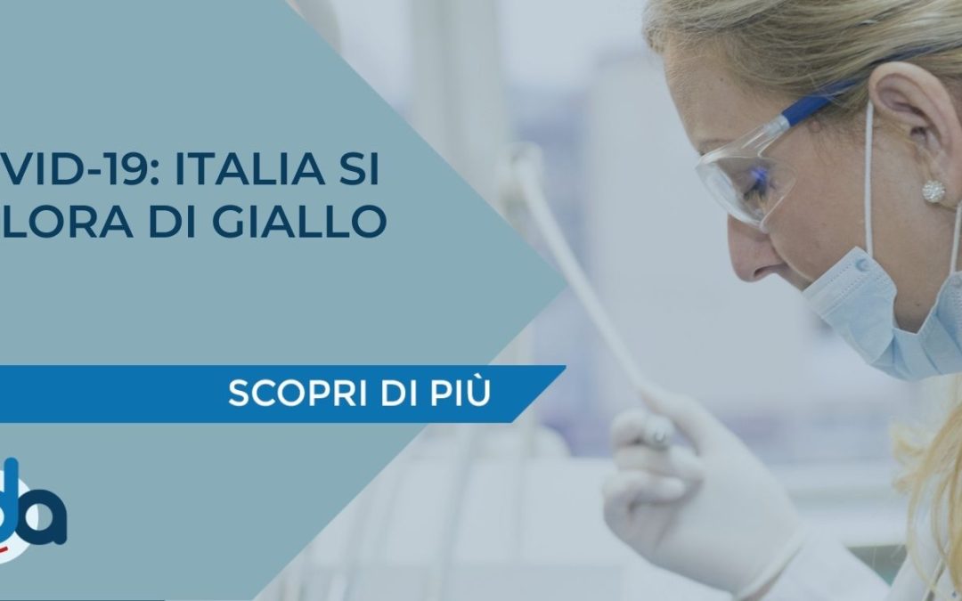 COVID-19: ITALIA SI COLORA DI GIALLO