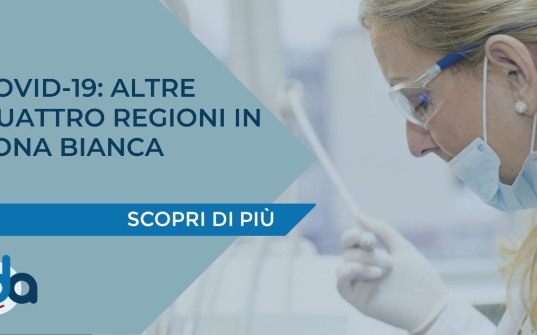 COVID-19: ALTRE QUATTRO REGIONI IN ZONA BIANCA