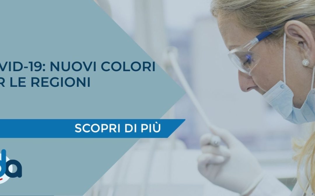 COVID-19: NUOVI COLORI PER LE REGIONI