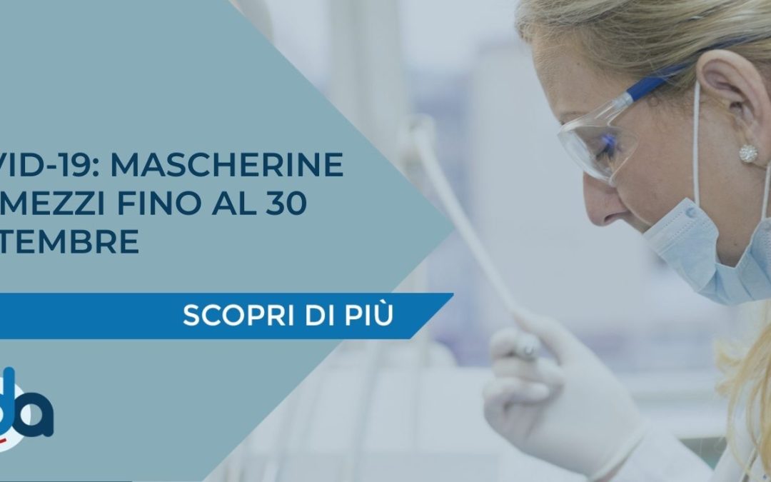 COVID-19: MASCHERINE SUI MEZZI FINO AL 30 SETTEMBRE