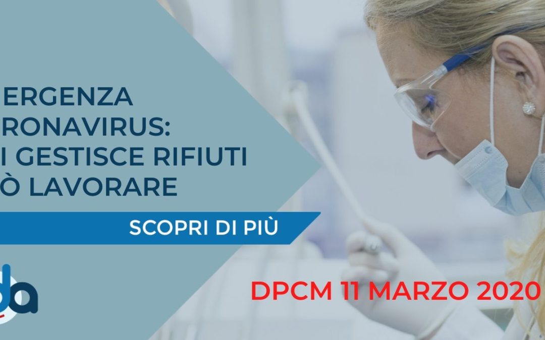 EMERGENZA CORONAVIRUS: CHI GESTISCE RIFIUTI PUÒ LAVORARE