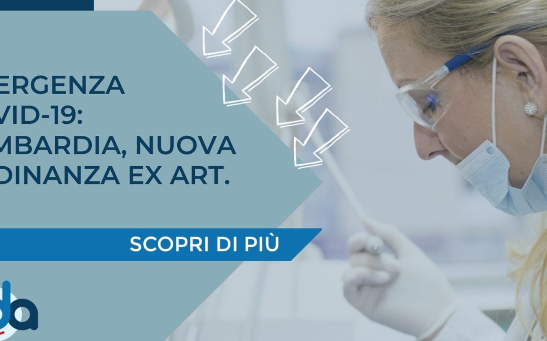 EMERGENZA COVID-19: LOMBARDIA, NUOVA ORDINANZA EX ART. 191 PER GESTIONI RIFIUTI