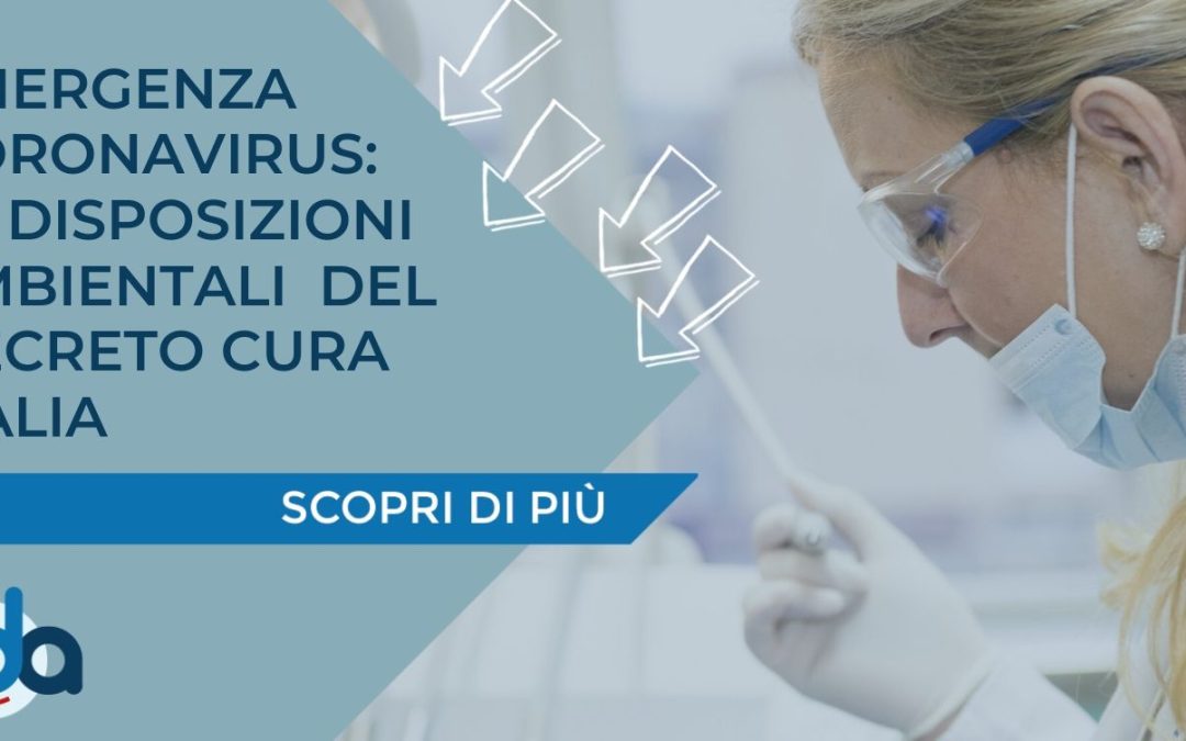 EMERGENZA CORONAVIRUS: ECCO LE DISPOSIZIONI AMBIENTALI