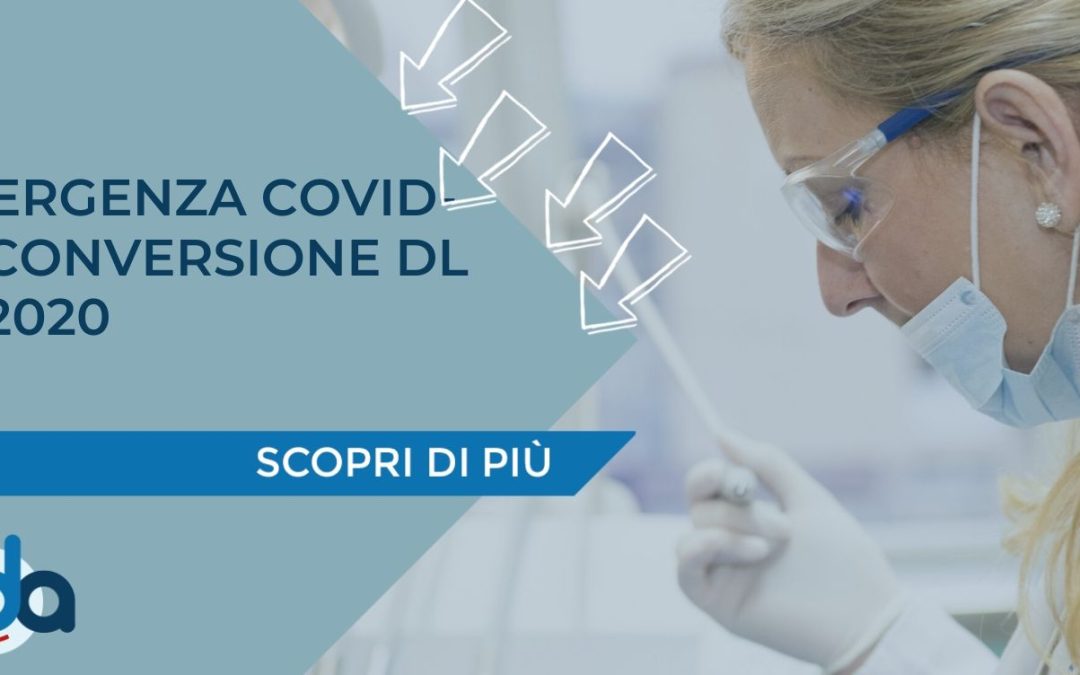 EMERGENZA COVID-19: CONVERSIONE DL 33/2020