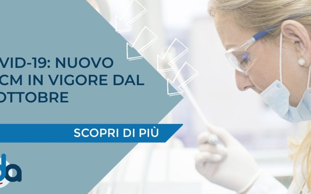 COVID-19: NUOVO DPCM IN VIGORE DAL 19 OTTOBRE