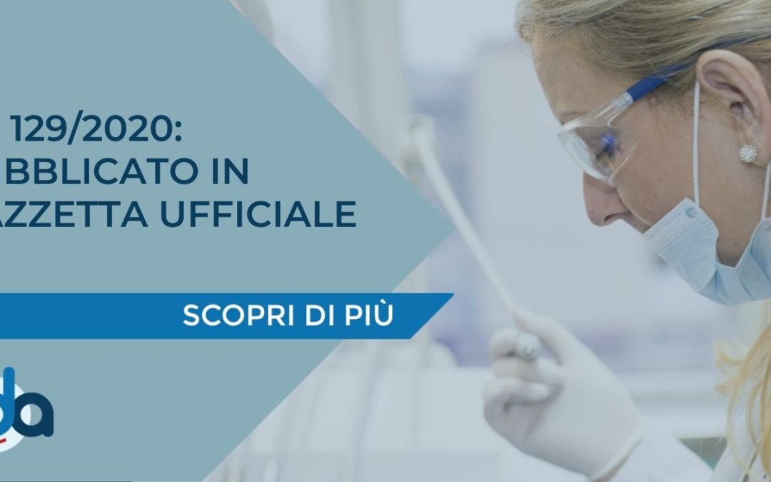 DL 129/2020: PUBBLICATO IN GAZZETTA UFFICIALE