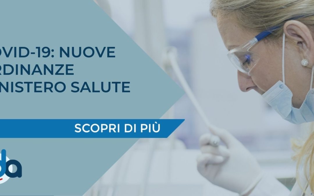 COVID-19: NUOVE ORDINANZE MINISTERO SALUTE