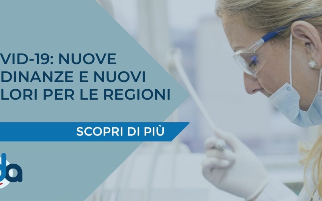 COVID-19: NUOVE ORDINANZE E NUOVI COLORI PER LE REGIONI