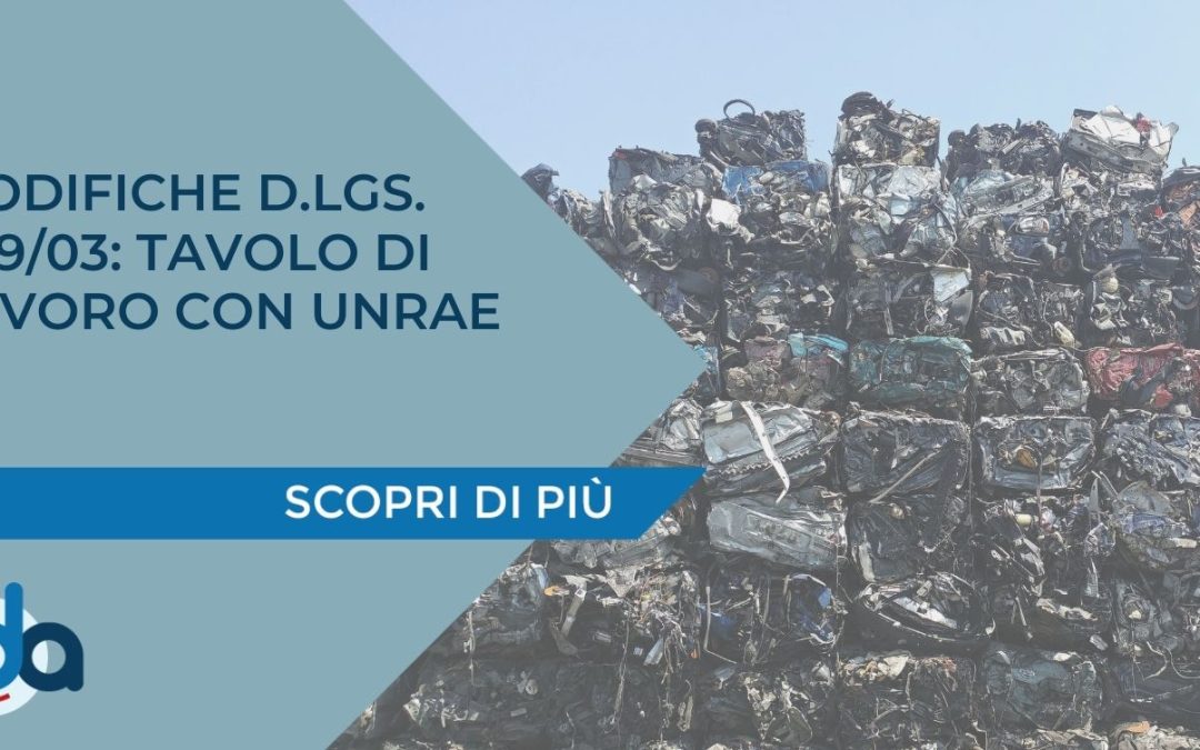 MODIFICHE D.LGS. 209/03: TAVOLO DI LAVORO CON UNRAE