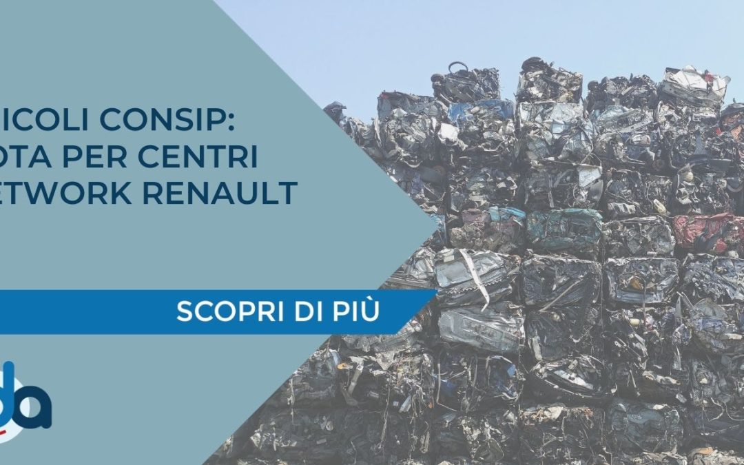 VEICOLI CONSIP: NOTA PER CENTRI NETWORK RENAULT