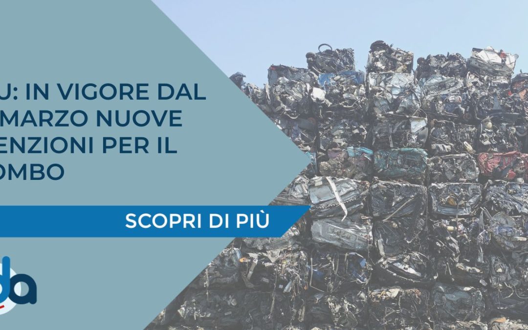 VFU: IN VIGORE DAL 30 MARZO NUOVE ESENZIONI PER IL PIOMBO