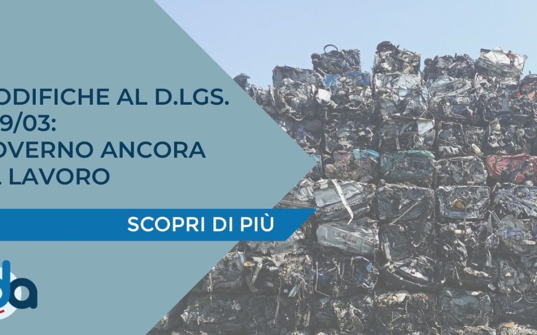 MODIFICHE AL D.LGS. 209/03: GOVERNO ANCORA AL LAVORO