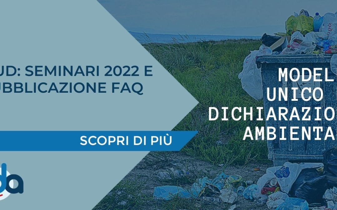 MUD: SEMINARI 2022 E PUBBLICAZIONE FAQ