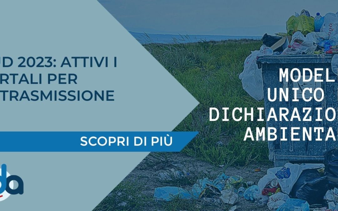 MUD 2023: ATTIVI I PORTALI PER LA TRASMISSIONE