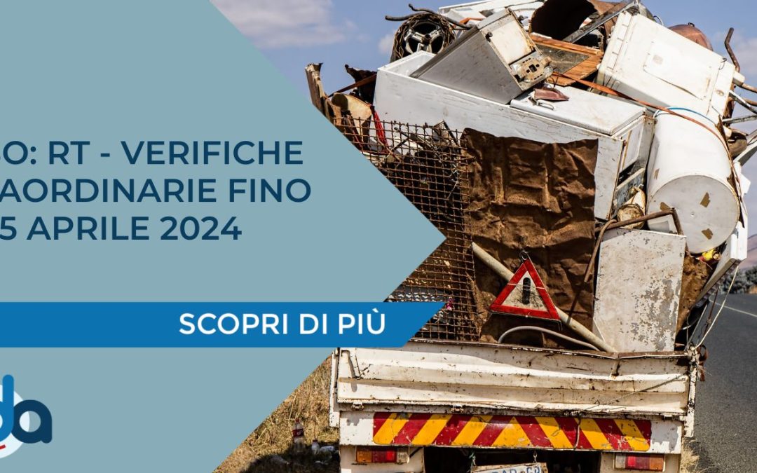 ALBO: RT – VERIFICHE STRAORDINARIE FINO AL 15 APRILE 2024
