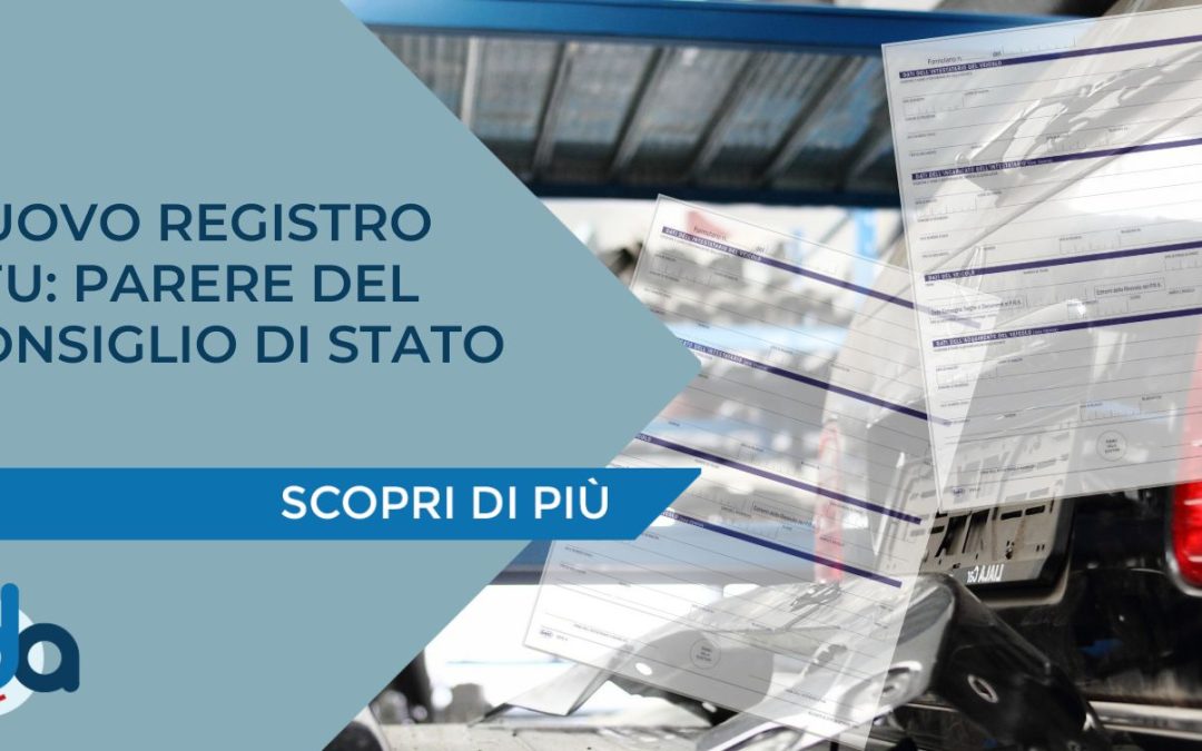 NUOVO REGISTRO VFU: PARERE DEL CONSIGLIO DI STATO