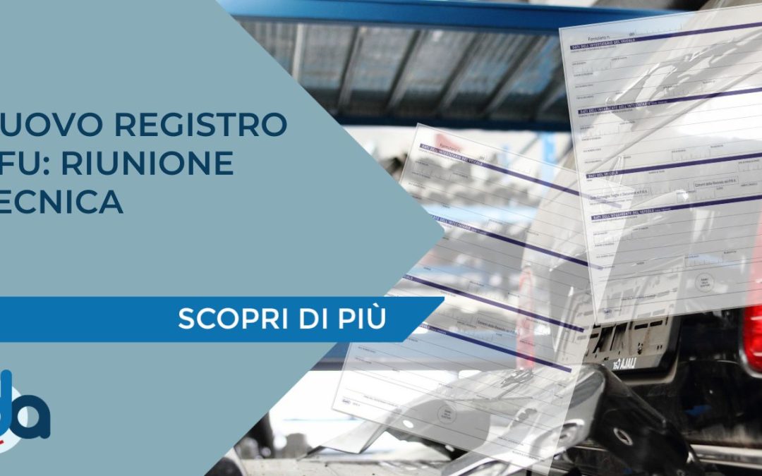 NUOVO REGISTRO VFU: RIUNIONE TECNICA