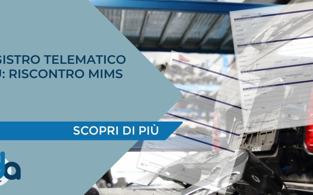 REGISTRO TELEMATICO VFU: RISCONTRO MIMS
