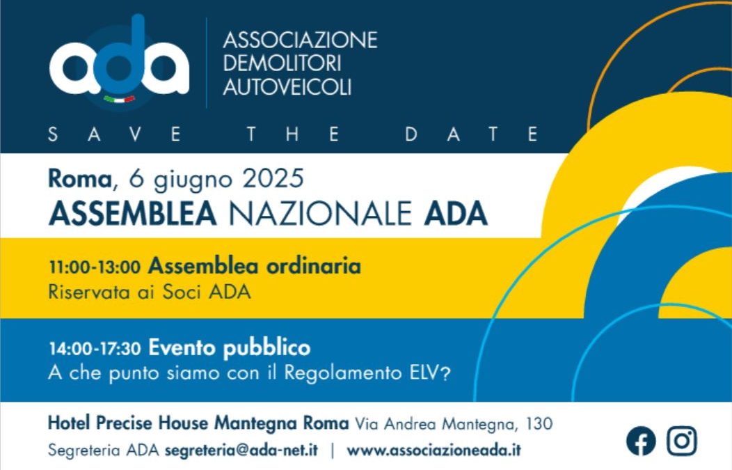SAVE THE DATE – Assemblea nazionale: Roma, 6 giugno 2025