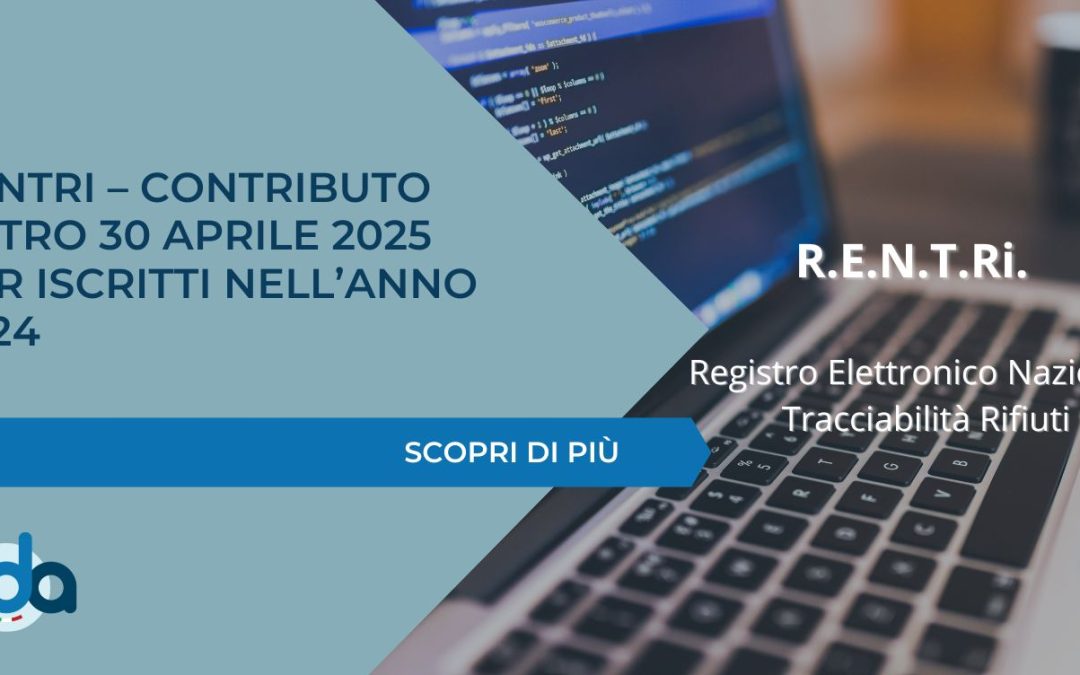 RENTRi – Contributo entro 30 aprile 2025 per iscritti nell’anno 2024