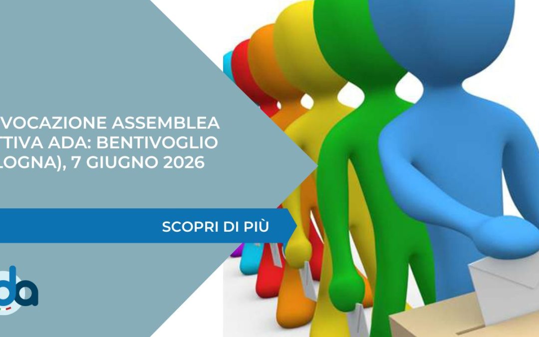 Convocazione Assemblea elettiva ADA: Bentivoglio (Bologna), 7 giugno 2026